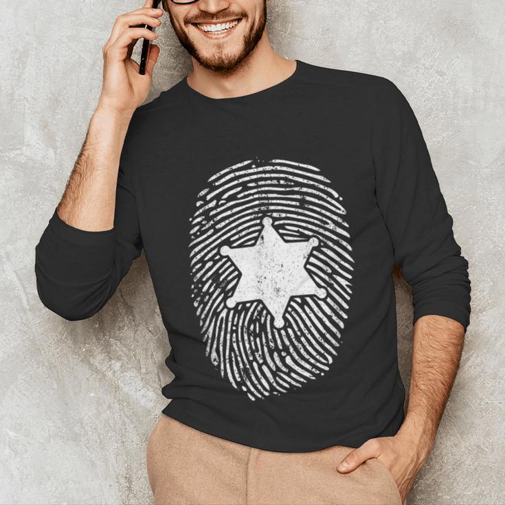 Deputy Sheriff DNA Sheriff Graduation 6 Star Badge Unisex Long Sleeve T-Shirt