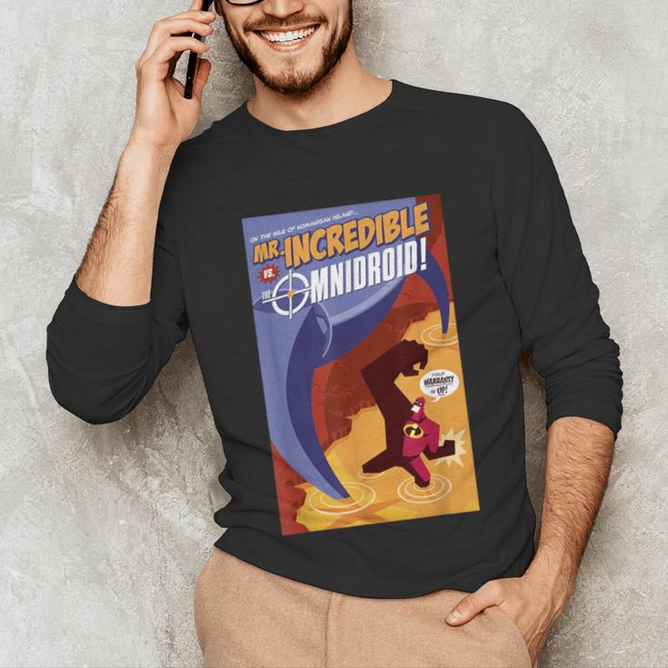 Disney Pixar The Incredibles Omnidroid Comic Book Cover Unisex Long Sleeve T-Shirt