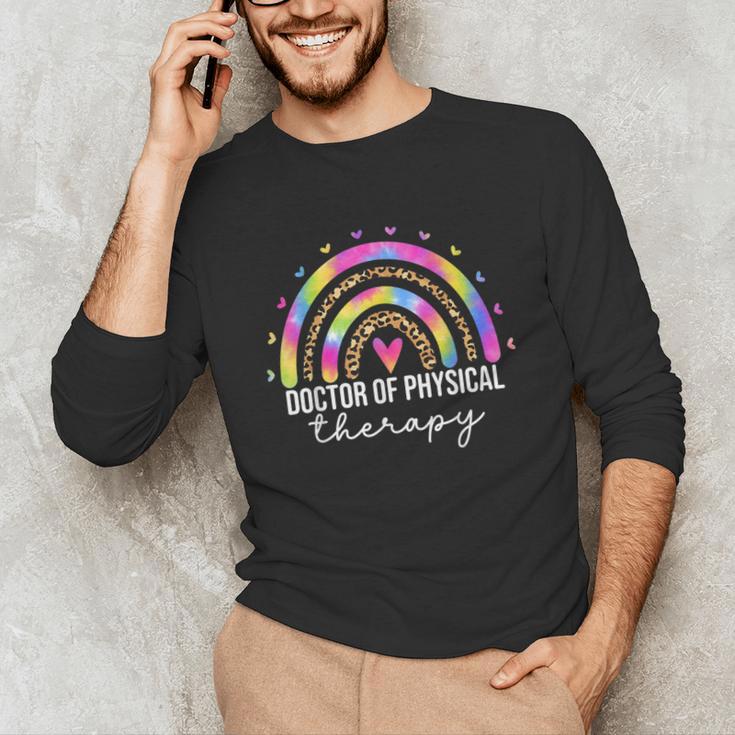 Doctor Of Physical Therapy Therapist DPT Graduation Rainbow Unisex Long Sleeve T-Shirt