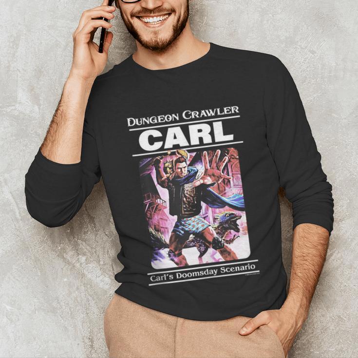 Dungeon Crawler Carl Vintage Paperback Illustration Book Unisex Long Sleeve T-Shirt