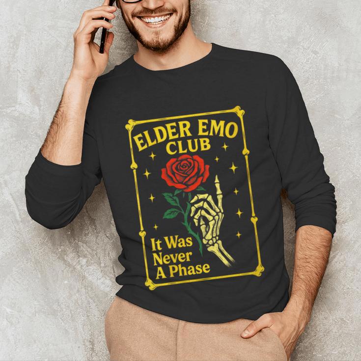 Elder Emo Club Emo Gothic Music Nostalgia Unisex Long Sleeve T-Shirt