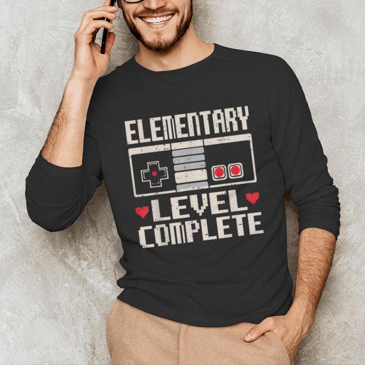 Elementary Level Complete Gamer Class Of 2025 Graduation Unisex Long Sleeve T-Shirt