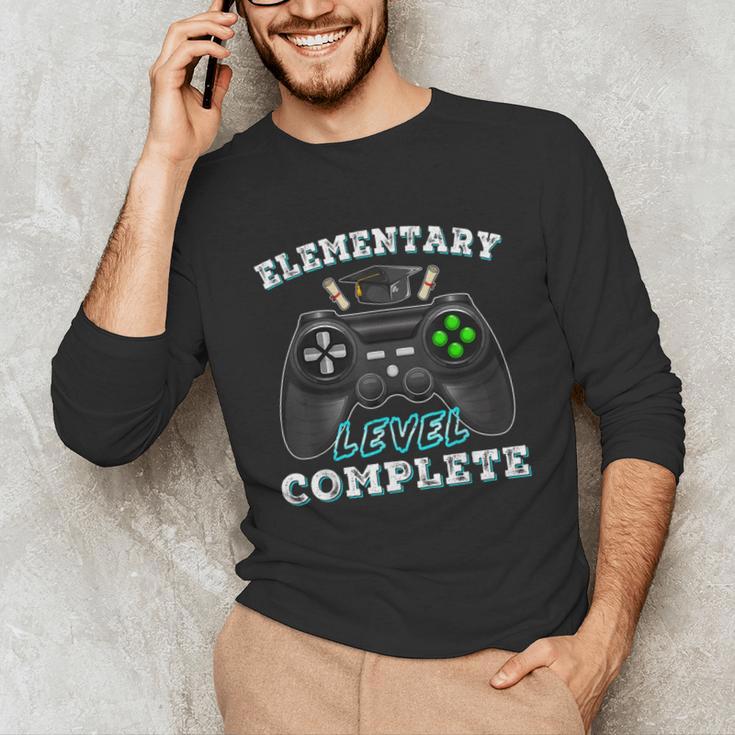 Elementary School Level Complete Gamer Graduation Unisex Long Sleeve T-Shirt