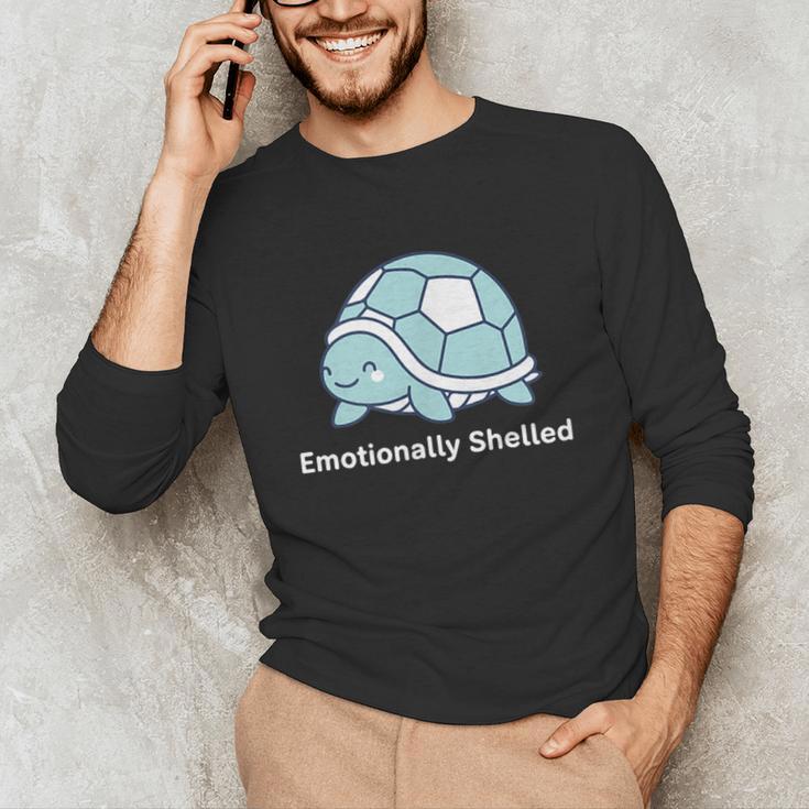 Emotionally Shelled Turtle Introvert Turtle Tee Unisex Long Sleeve T-Shirt Emotionally Shelled Turtle Introvert Turtle Tee Unisex Long Sleeve T-Shirt