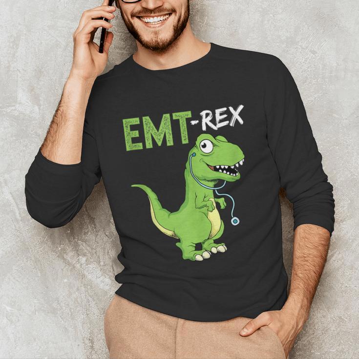 EMT Rex Paramedic Graduation Firefighter Unisex Long Sleeve T-Shirt