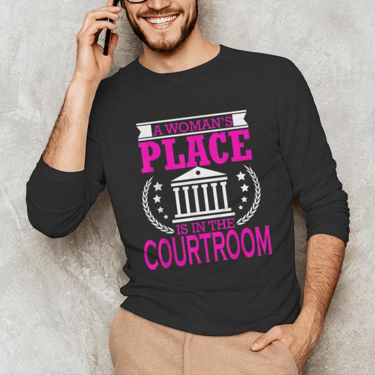 Female Lawyer Women Law Student Graduation Bar Exam Unisex Long Sleeve T-Shirt