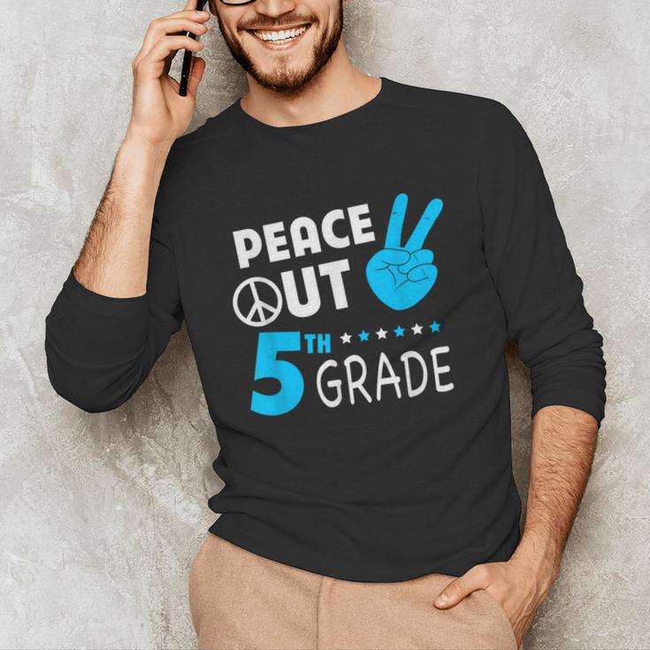 Fifth Grade Graduation Peace Out 5th Grade Boys Unisex Long Sleeve T-Shirt