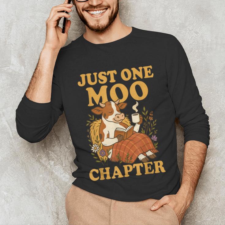 Floral Cow Reading Pun Just One More Chapter Cozy Book Lover Unisex Long Sleeve T-Shirt Floral Cow Reading Pun Just One More Chapter Cozy Book Lover Unisex Long Sleeve T-Shirt