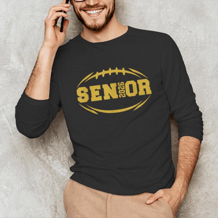 Football Proud Senior 2026 Graduation Year Unisex Long Sleeve T-Shirt