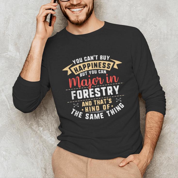 Forestry Major Student Shirt Graduation College Unisex Long Sleeve T-Shirt