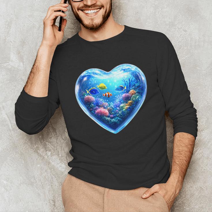 Frutiger Aero Y2K Heart Unisex Long Sleeve T-Shirt