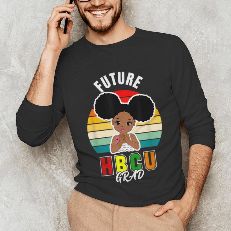Future HBCU Grad Graduate Afro Girl College Graduation Unisex Long Sleeve T-Shirt