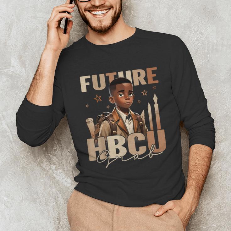 Future HBCU Grad History Boy Kids Graduation HBCU Unisex Long Sleeve T-Shirt