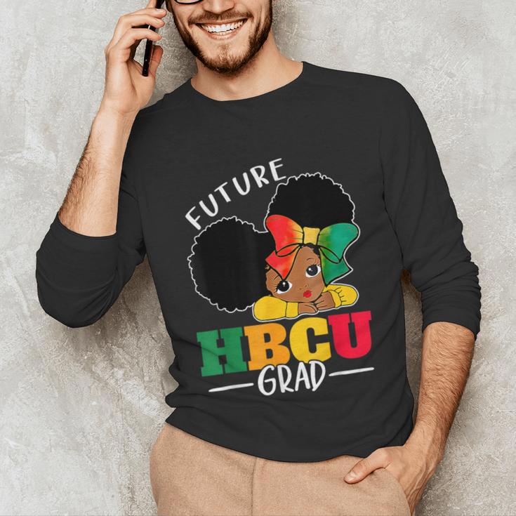 Future HBCU Grad History Girl Graduation HBCU Kids Unisex Long Sleeve T-Shirt