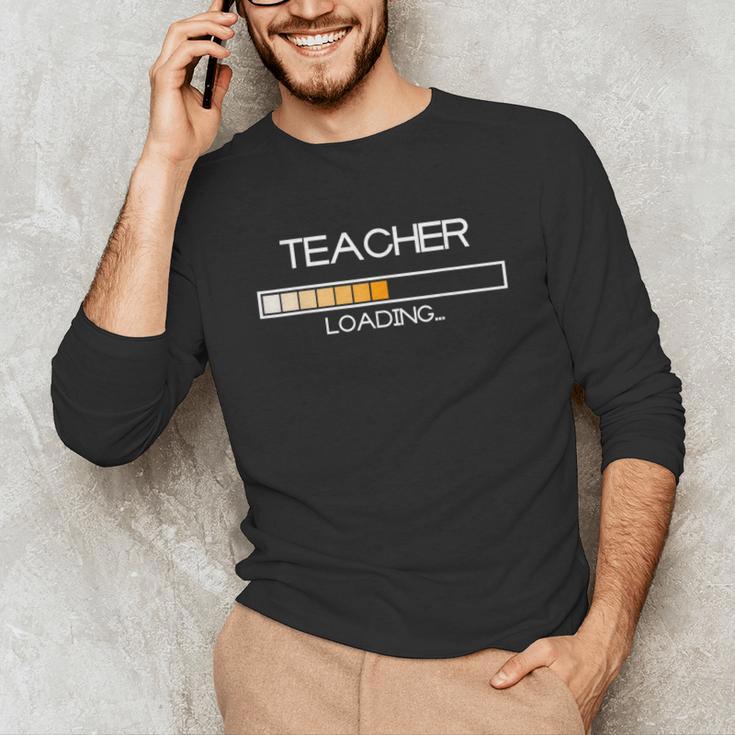 Future Teacher Loading Bar Graduation Teacher Men Women Unisex Long Sleeve T-Shirt