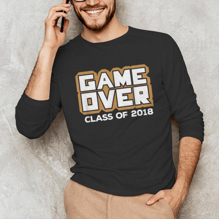 Game Over Class Of 2018 Graduation Shirt Unisex Long Sleeve T-Shirt