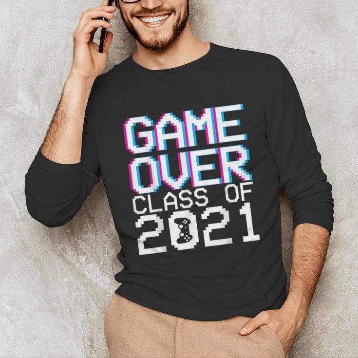 Game Over Class Of 2021 Video Games Graduation Gamer Unisex Long Sleeve T-Shirt