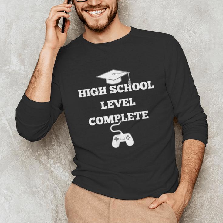 Gamer High School Graduation Shirt Grad Video Tee Unisex Long Sleeve T-Shirt