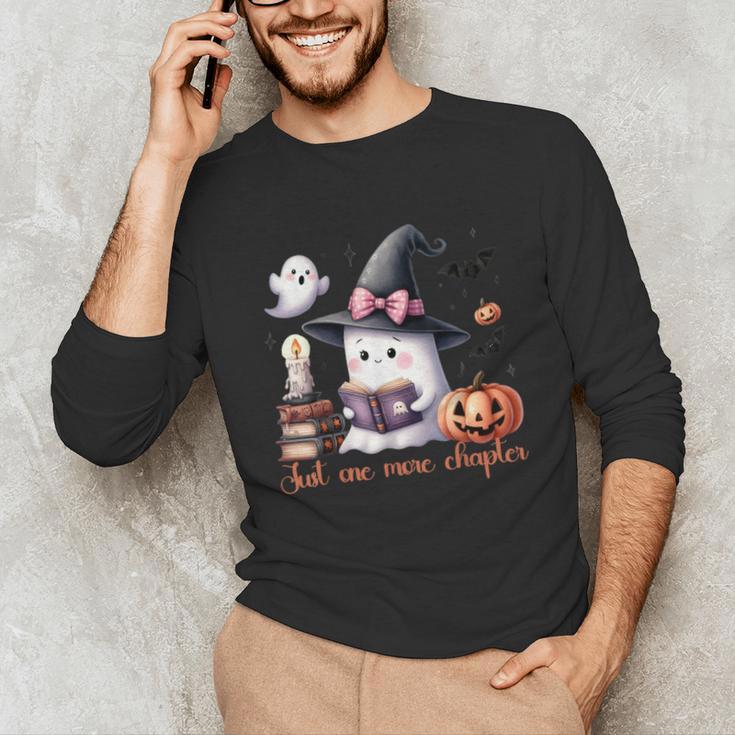 Ghost Reading Book Coquette Bow Halloween Girl Toddler Kid Unisex Long Sleeve T-Shirt Ghost Reading Book Coquette Bow Halloween Girl Toddler Kid Unisex Long Sleeve T-Shirt
