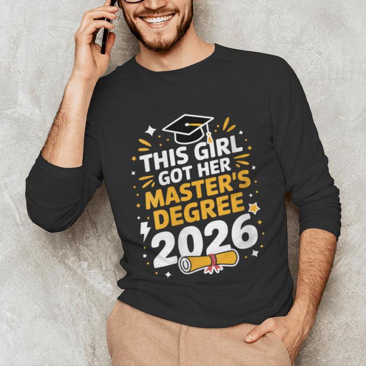 This Girl Got Her Masters Degree Graduation Mastered It 2026 Unisex Long Sleeve T-Shirt