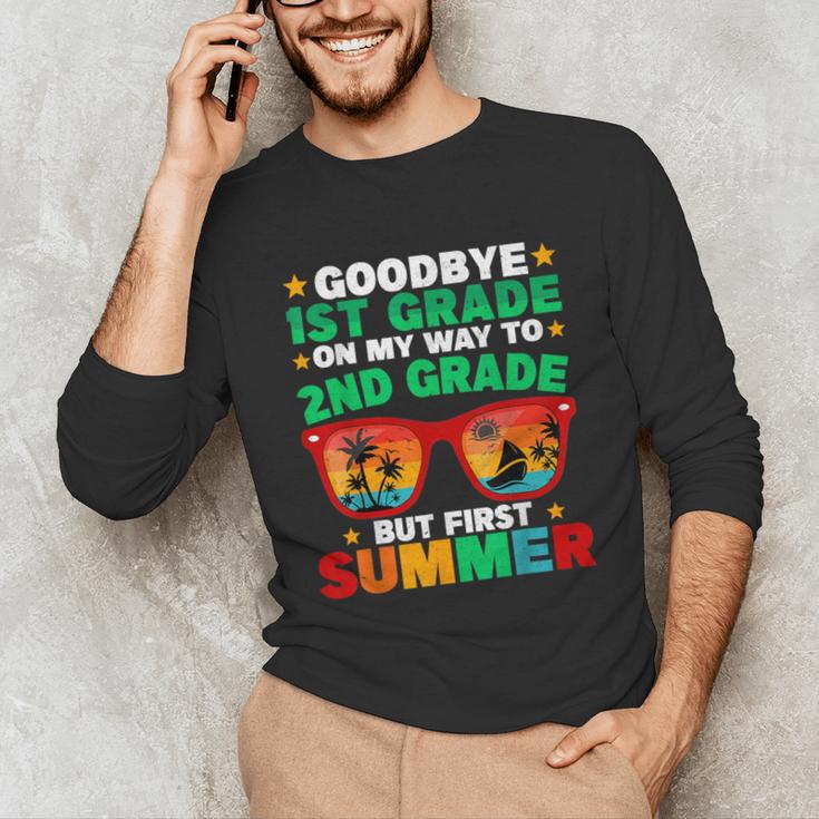 Goodbye 1st Grade First Summer Graduation Last Day Boys Unisex Long Sleeve T-Shirt