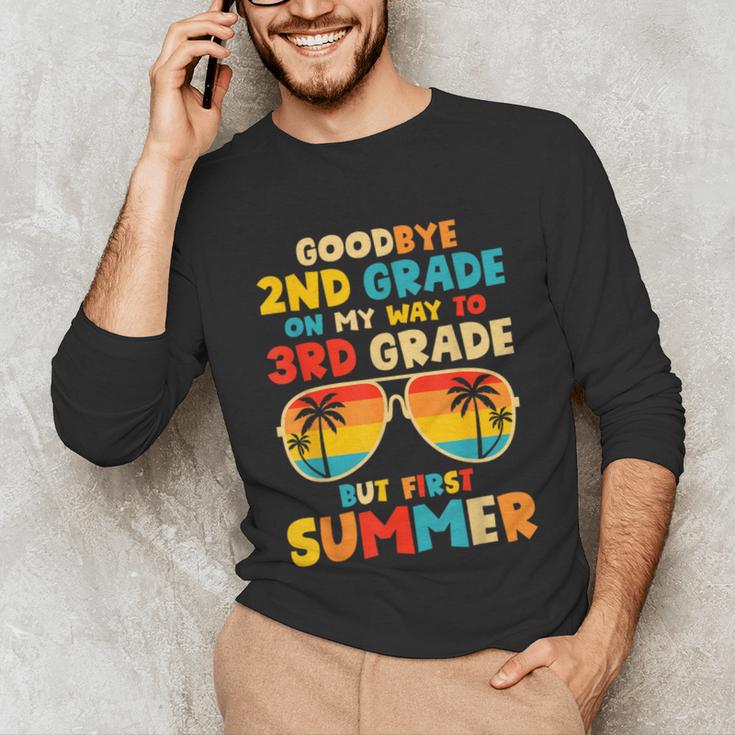 Goodbye 2nd Grade Graduation To 3rd Grade Hello Summer Kids Unisex Long Sleeve T-Shirt