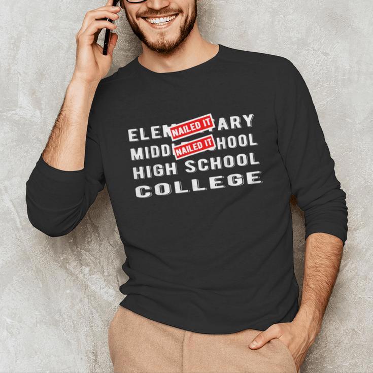 Goodbye 8th Grade Graduate Middle School Graduation Unisex Long Sleeve T-Shirt
