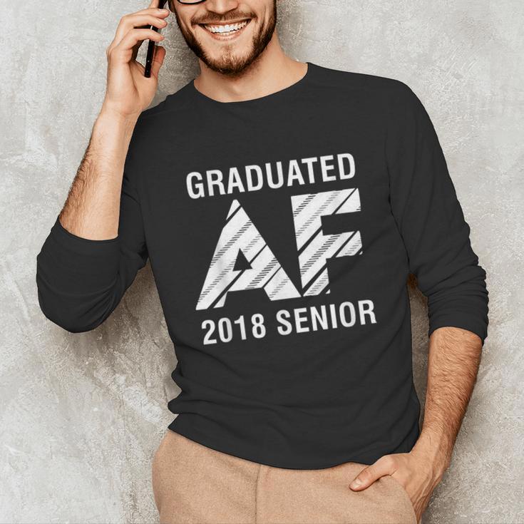 Graduated AF 2018 Senior Graduation Shirt Unisex Long Sleeve T-Shirt