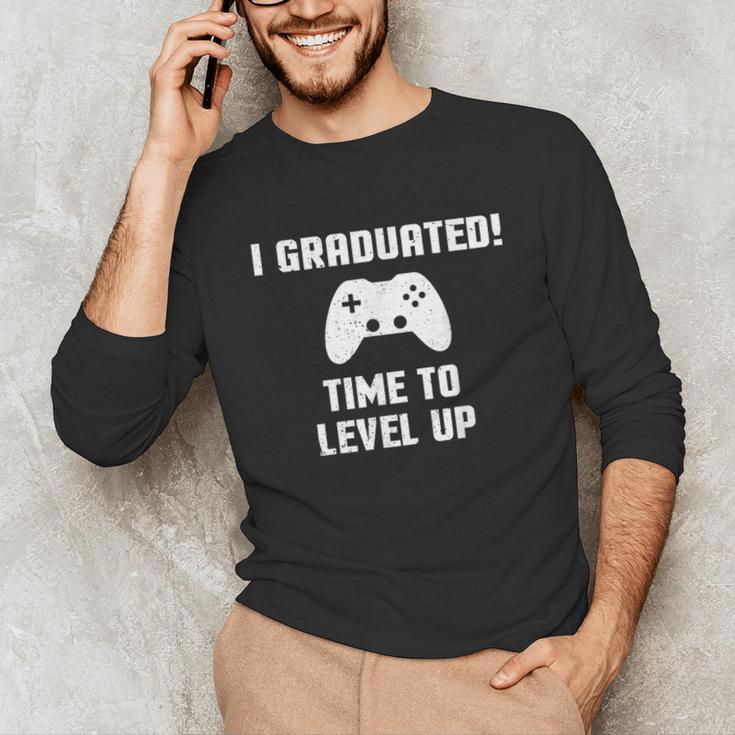I Graduated Time To Level Up Graduation T-Shirt Unisex Long Sleeve T-Shirt