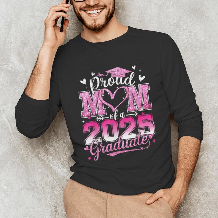Graduation 2025 Proud Mom Of 2025 Graduate Floral Women Unisex Long Sleeve T-Shirt