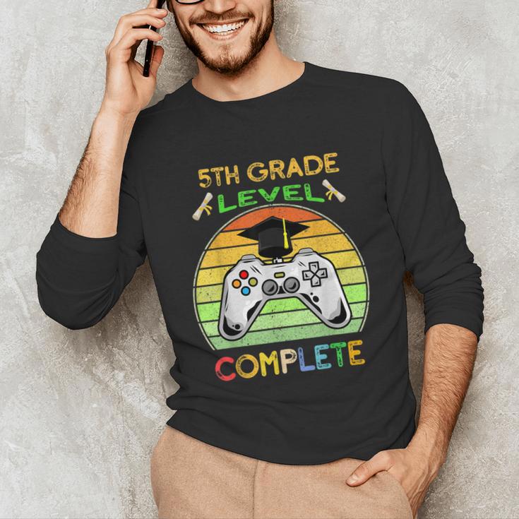 Graduation 5th Grade Level Complete Gamer Class 2021 Gaming Unisex Long Sleeve T-Shirt