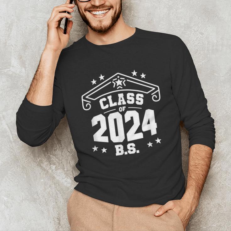 Graduation BS Class Of 2024 Grad Congratulations Graduate Unisex Long Sleeve T-Shirt