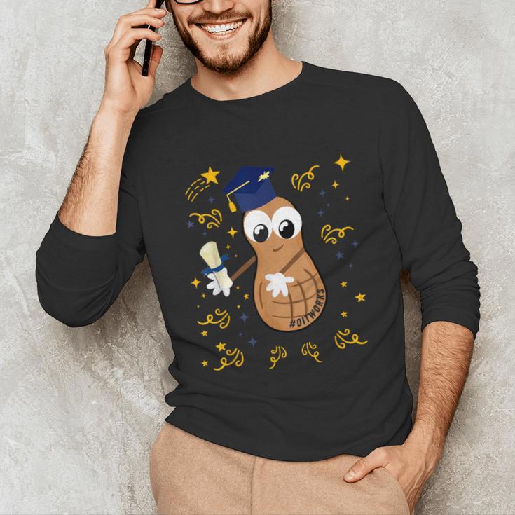 Graduation Flossing Peanut OIT Unisex Long Sleeve T-Shirt