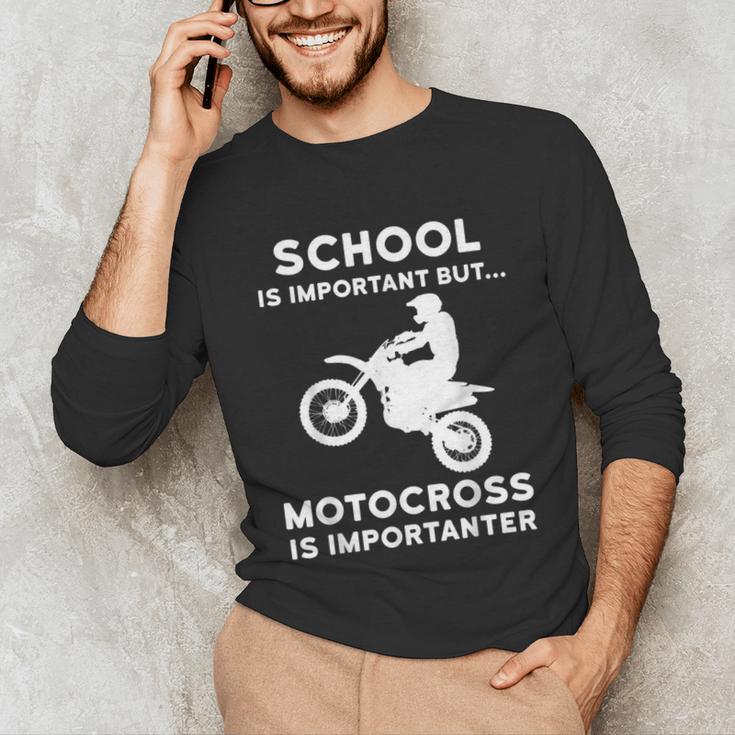 Graduation Shirt For Dirtbike Motocross Riders Unisex Long Sleeve T-Shirt