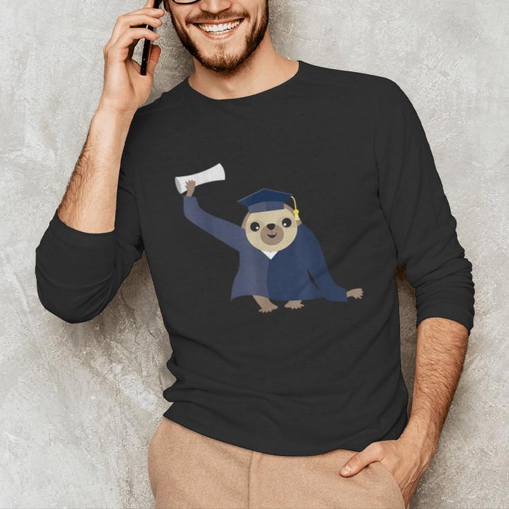 Graduation Sloth Lover T-Shirt Class Of 2019 Unisex Long Sleeve T-Shirt