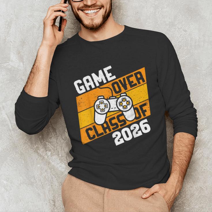Graduation Video Gamer Game Over Class Of 2026 Senior Unisex Long Sleeve T-Shirt