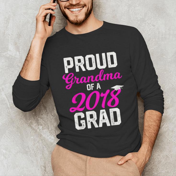 Grandma Graduation Shirt 2018 High School College Grad Unisex Long Sleeve T-Shirt