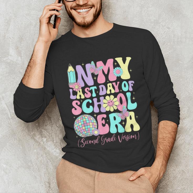 Groovy In My Last Day Of School Era Second Grade Graduation Unisex Long Sleeve T-Shirt