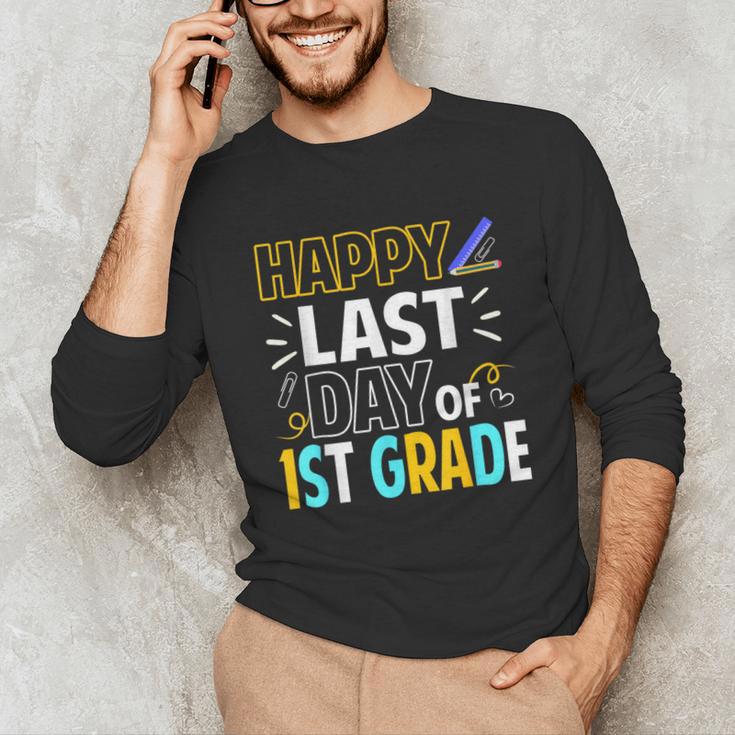 Happy Last Day Of 1st Grade Shirt Cutie Graduation Unisex Long Sleeve T-Shirt