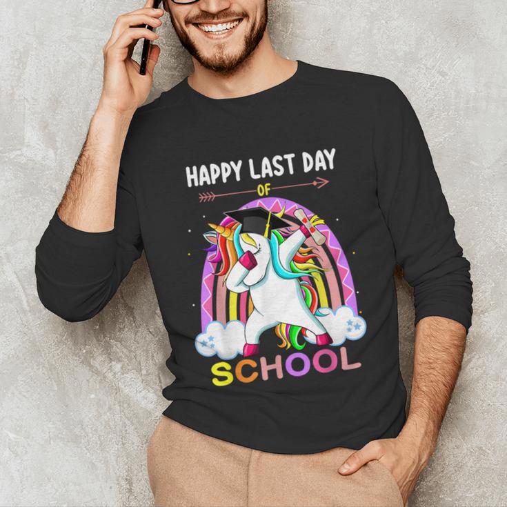 Happy Last Days Of School Graduation Class 2022 Unicorn Girl Unisex Long Sleeve T-Shirt
