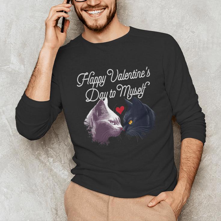 Happy Valentines Day Self Introvert Humor Antisocial Unisex Long Sleeve T-Shirt Happy Valentines Day Self Introvert Humor Antisocial Unisex Long Sleeve T-Shirt