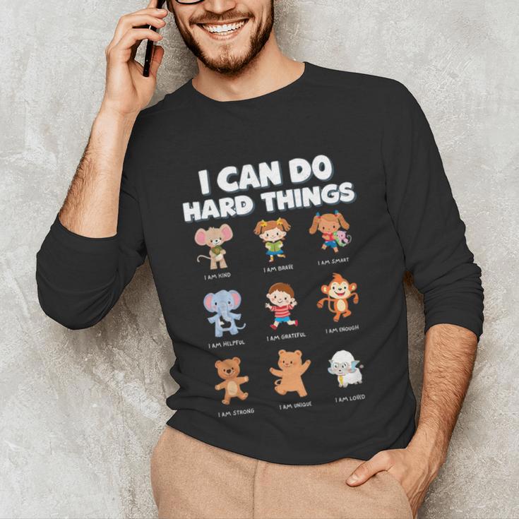I Can Do Hard Things Children's Book Characters Unisex Long Sleeve T-Shirt I Can Do Hard Things Children's Book Characters Unisex Long Sleeve T-Shirt