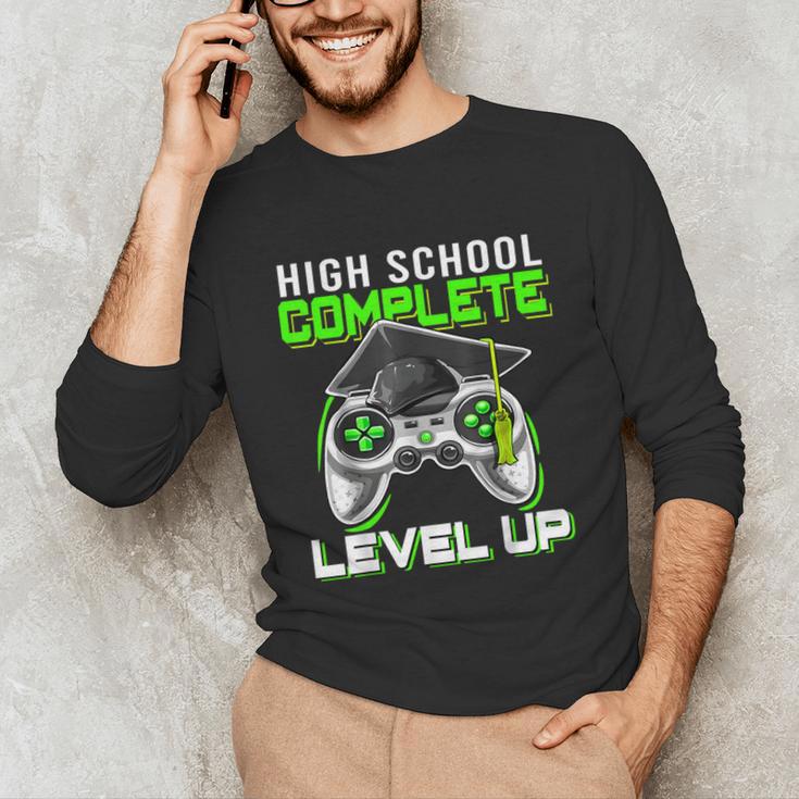 High School Level Complete Class Of 2024 Graduation Unisex Long Sleeve T-Shirt
