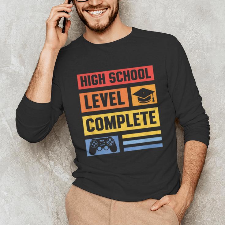 High School Level Complete Class Of 2024 Senior Graduation Unisex Long Sleeve T-Shirt