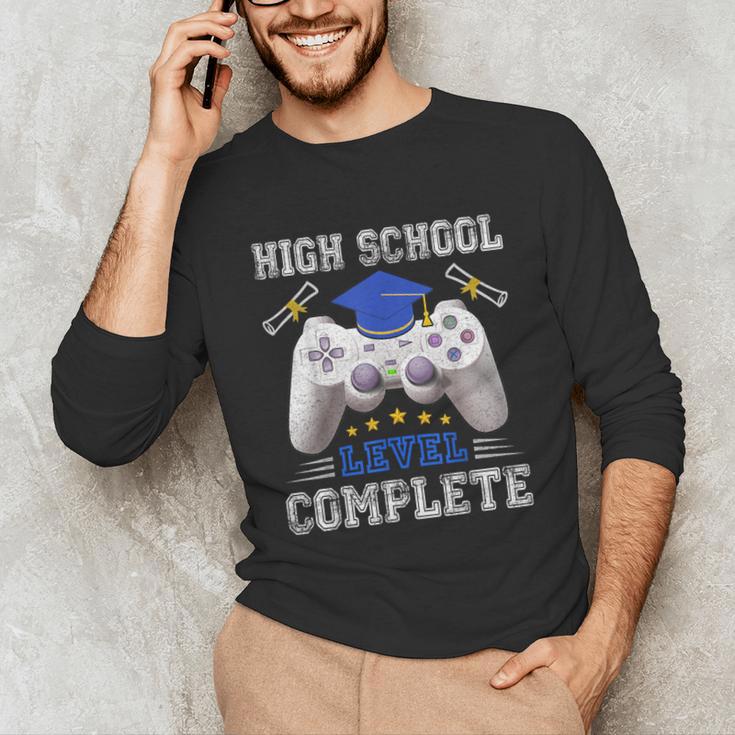 High School Level Complete Class Of 2025 Graduation Unisex Long Sleeve T-Shirt