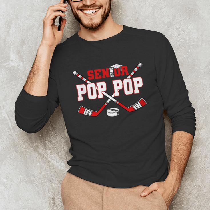 Hockey Senior Pop Pop Graduation Class Of 2026 Kids Unisex Long Sleeve T-Shirt