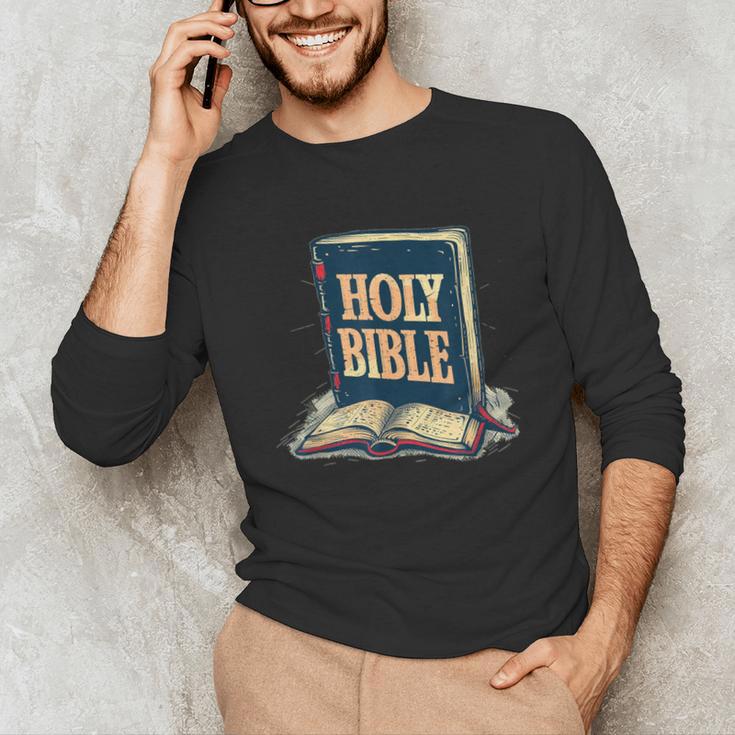 Holy Book Costume For Jesus And Bible Lovers Unisex Long Sleeve T-Shirt