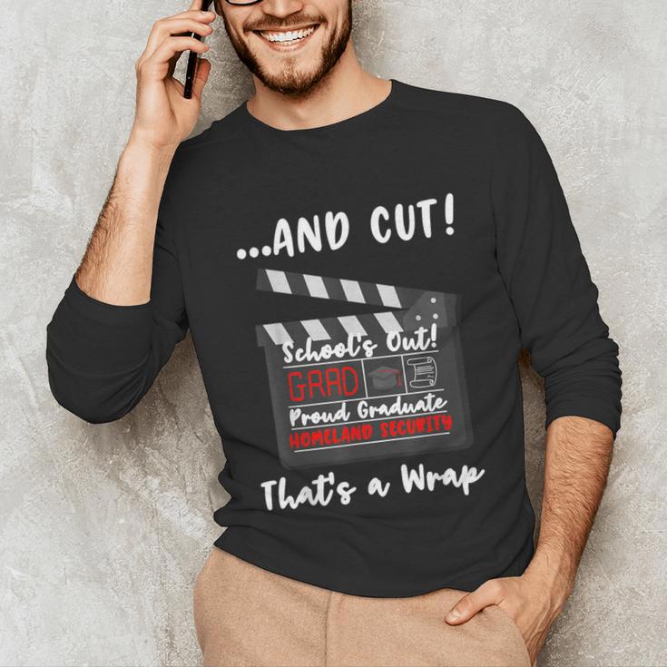 Homeland Security Degree Graduation Film Clapper Unisex Long Sleeve T-Shirt