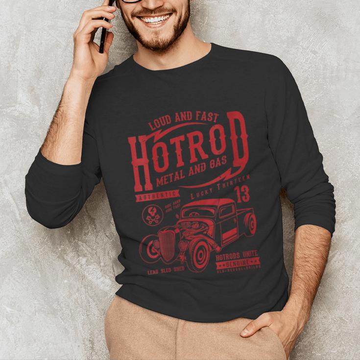 Hotrod Car Automotive Nostalgia Distressed Retro Unisex Long Sleeve T-Shirt Hotrod Car Automotive Nostalgia Distressed Retro Unisex Long Sleeve T-Shirt