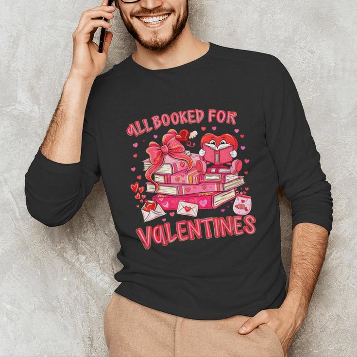 HUGvyn All Booked For Valentines Teacher Book Reading Heart Unisex Long Sleeve T-Shirt HUGvyn All Booked For Valentines Teacher Book Reading Heart Unisex Long Sleeve T-Shirt